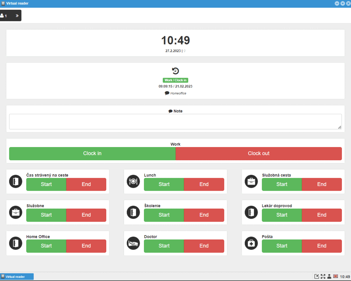 Login through webReader