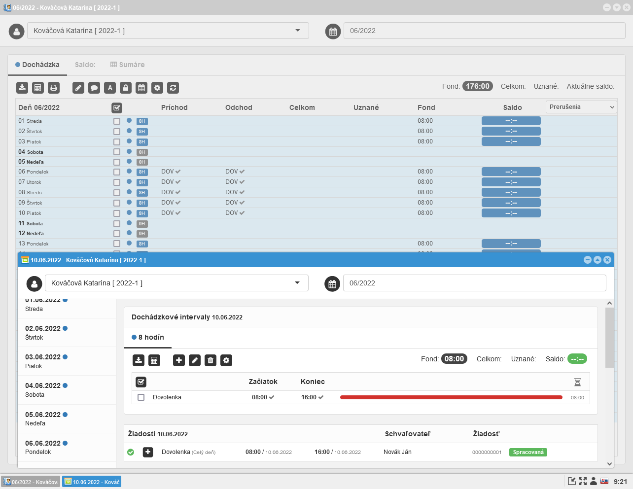 Schválená žiadosť