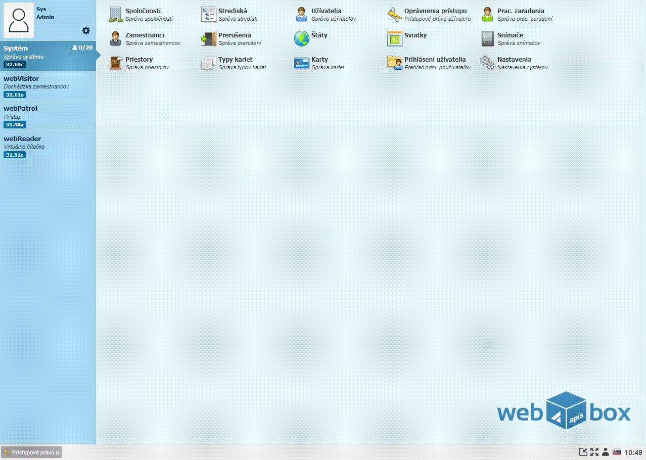 Vytvorenie zamestnanca