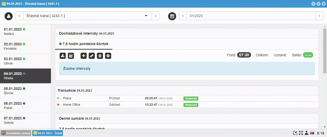 Úprava - stiahnutie