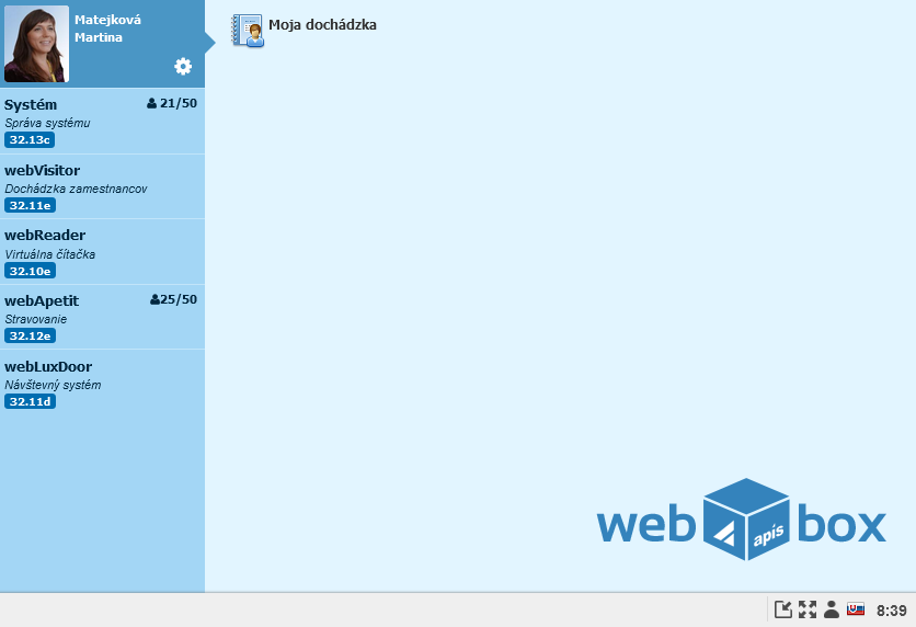 Základná obrazovka